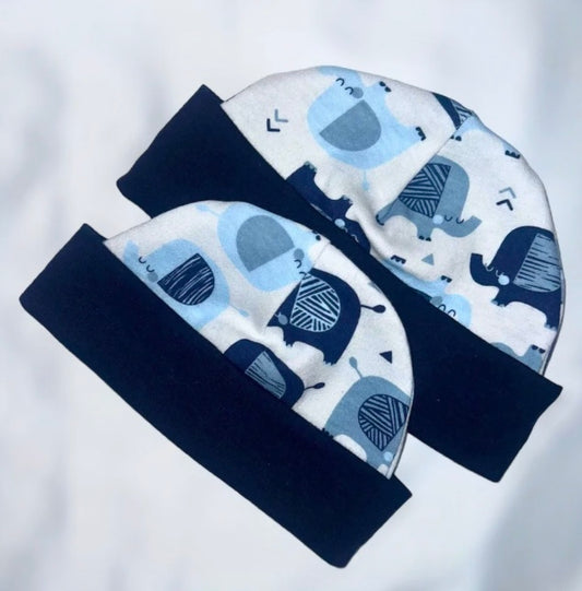 Blue Elephant Baby Hat