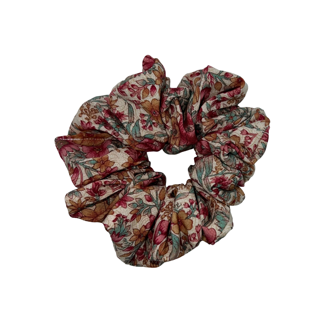 Peach Floral XL Scrunchie