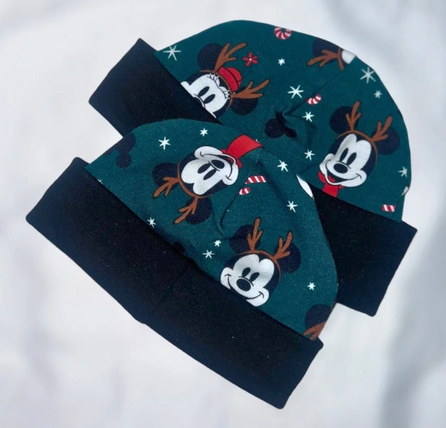 Green Mickey Mouse Christmas Baby Hat