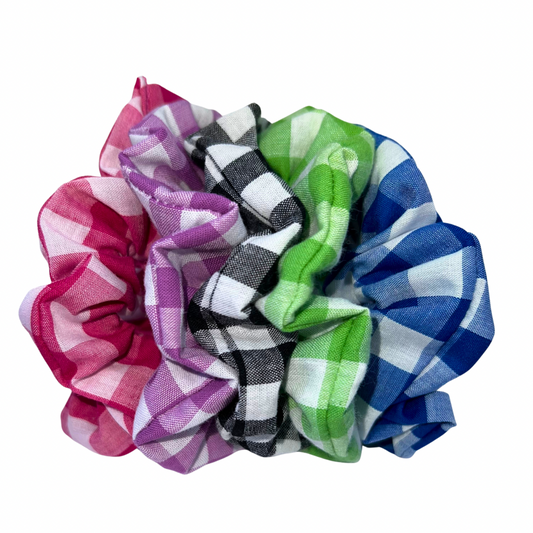 Gingham Scrunchie