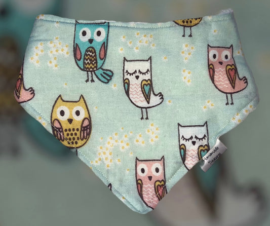 Blue Owl Baby Bib