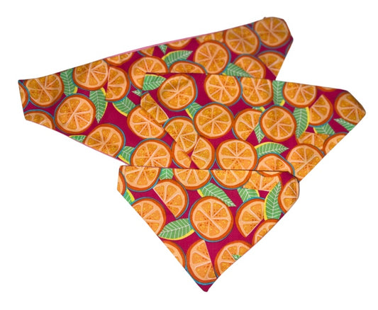 Pink Oranges Dog Bandana