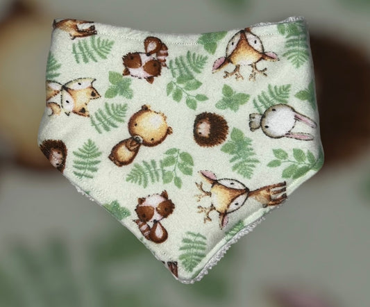 Woodland Animals Baby Bib