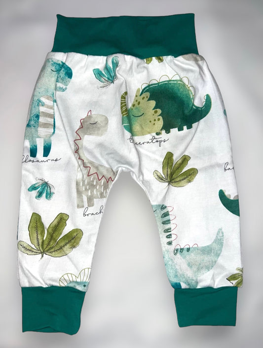 Green Dinosaurs Baby Pants