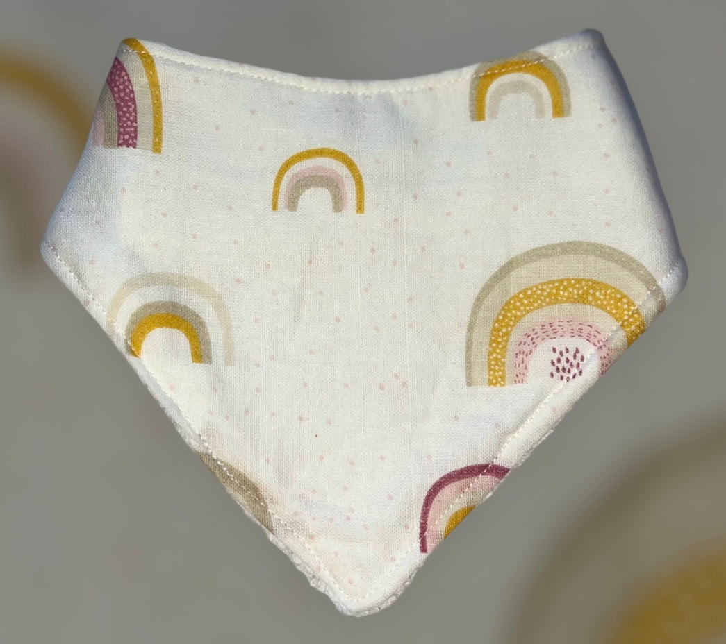 Bright Rainbow Baby Bib