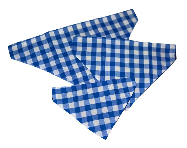 Gingham Dog Bandanas