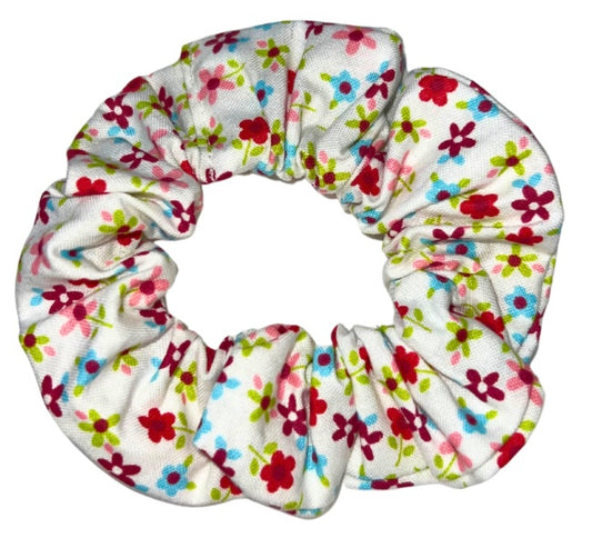 Colourful Flower Scrunchie