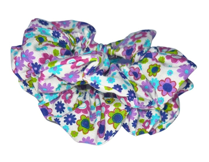 Daisy Retro Scrunchie