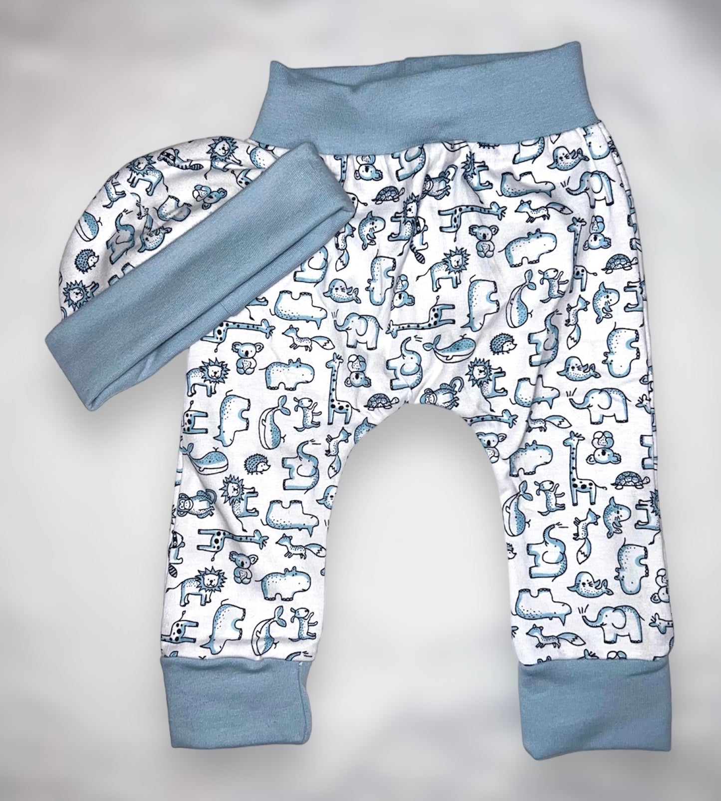 Blue Animals Baby Pants