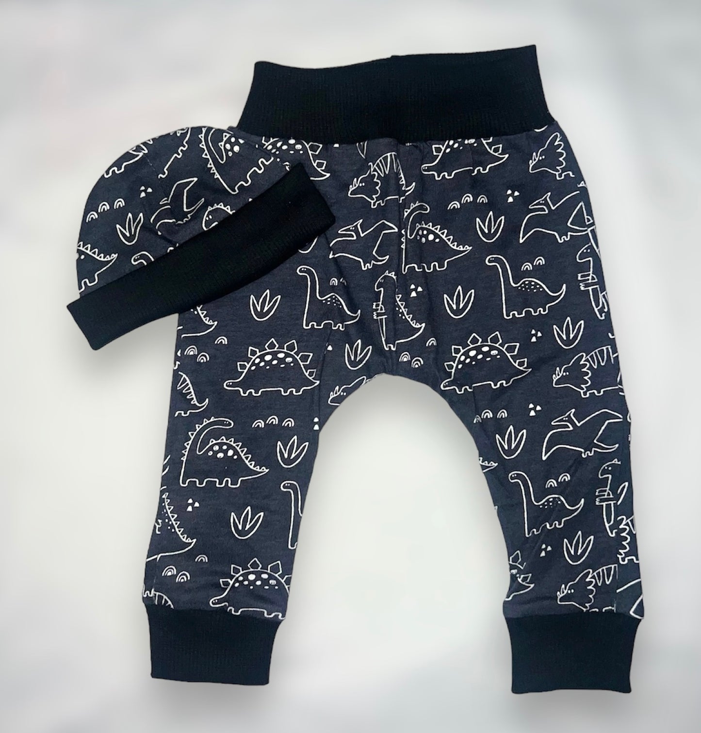 Navy Dinosaurs Baby Pants