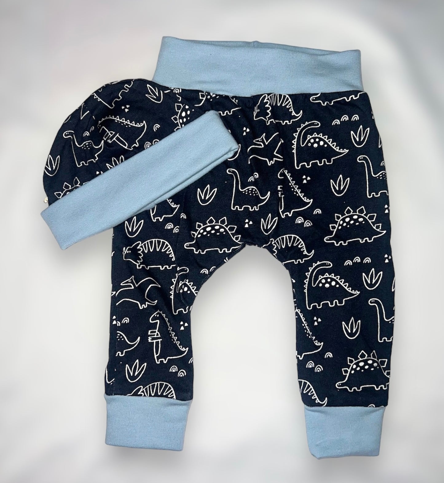 Navy Dinosaurs Baby Pants