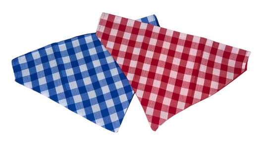 Gingham Dog Bandanas