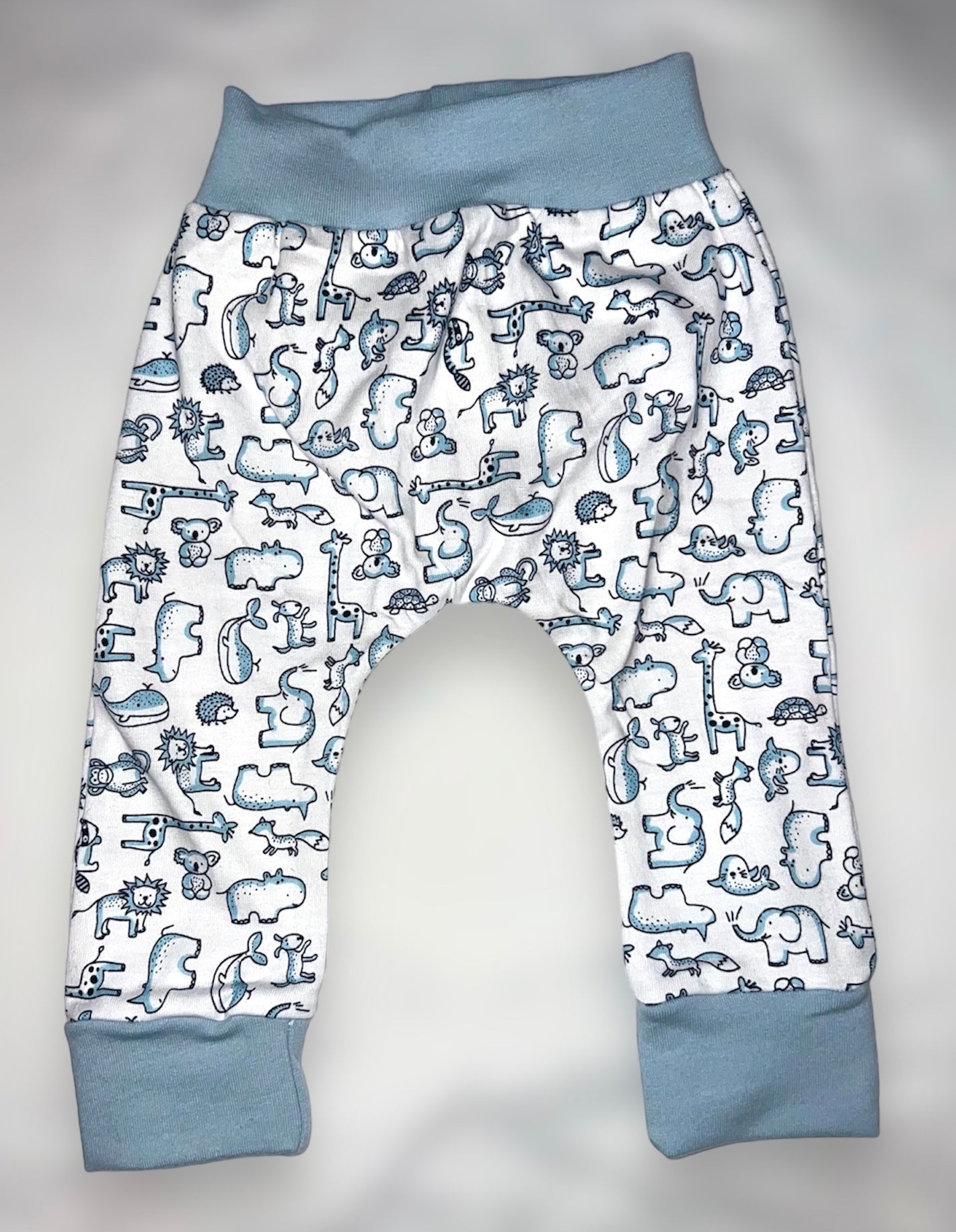 Blue Animals Baby Pants