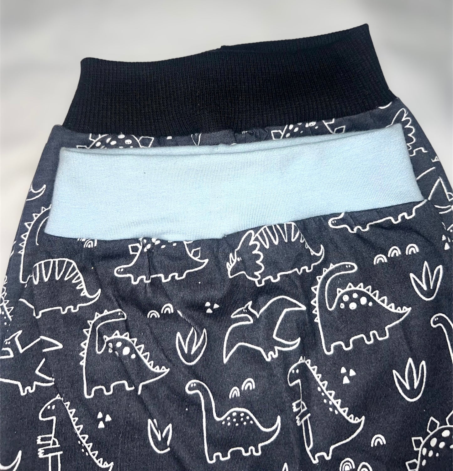 Navy Dinosaurs Baby Pants