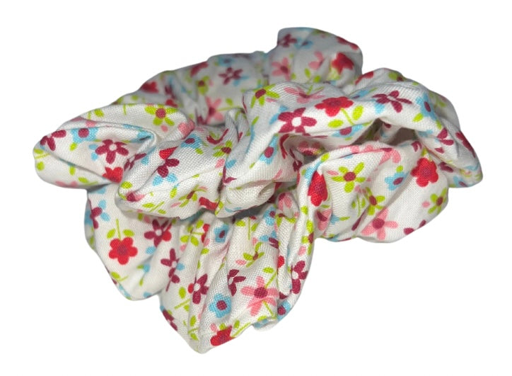 Colourful Flower Scrunchie